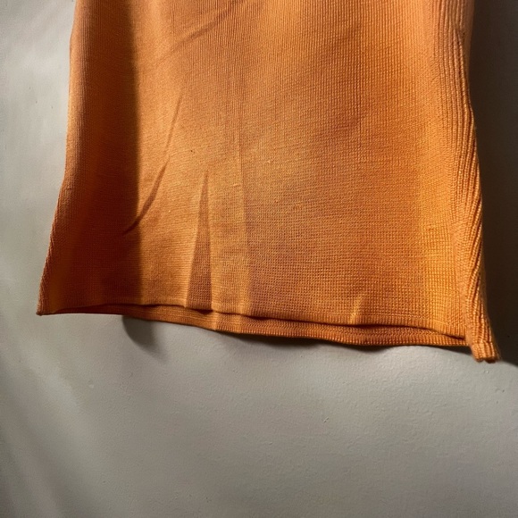 Figurina 100% Silk Orange Glam Summer Tank Top Size L - Picture 8 of 10